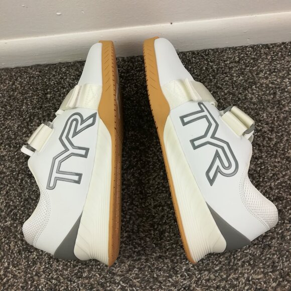 TYR L-1 Lifter Mens 9 Weight Training Power Lifting Gym Shoes White Silver main image 7
